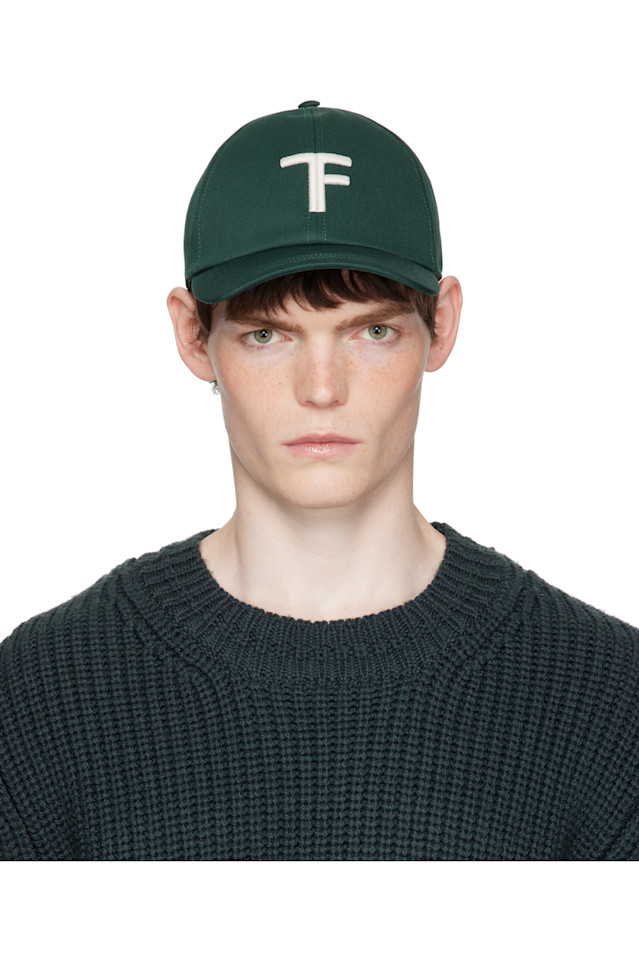 Tom Ford Зеленая кепка из ворсистой хлопчатобумажной ткани
Tom Ford Зеленая кепка из ворсистой хлопчатобумажной ткани