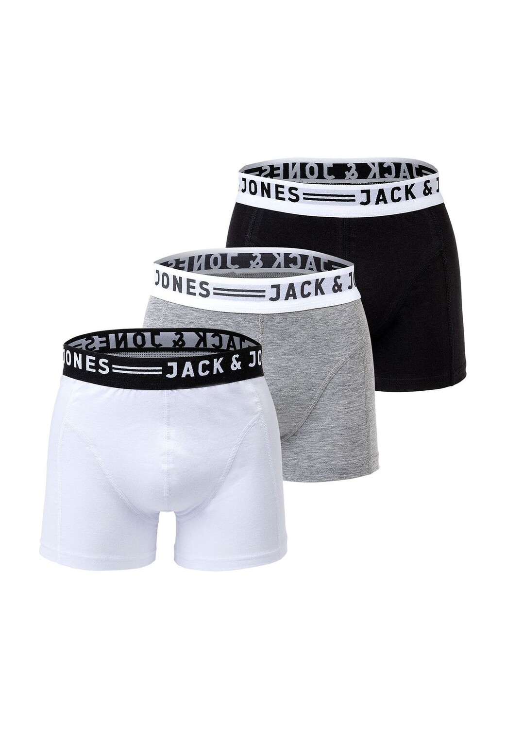 Трусы короткие Sense Trunks, 3 шт., пояс с логотипом, мужские JACK & JONES, цвет Light
Трусы короткие Sense Trunks, 3 шт., пояс с логотипом, мужские JACK & JONES, цвет Light