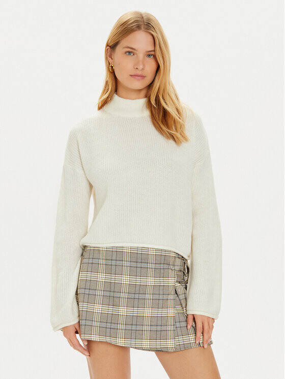 Свитер с высоким воротником обычного кроя Brave Soul, экрю 
Свитер с высоким воротником обычного кроя Brave Soul, экрю