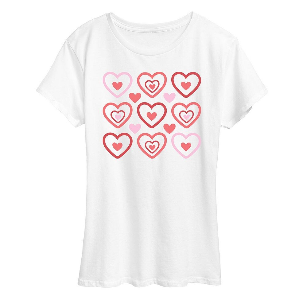 Женская футболка пастельных тонов с рисунком в виде сердечек Licensed Character, белый
Женская футболка пастельных тонов с рисунком в виде сердечек Licensed Character, белый