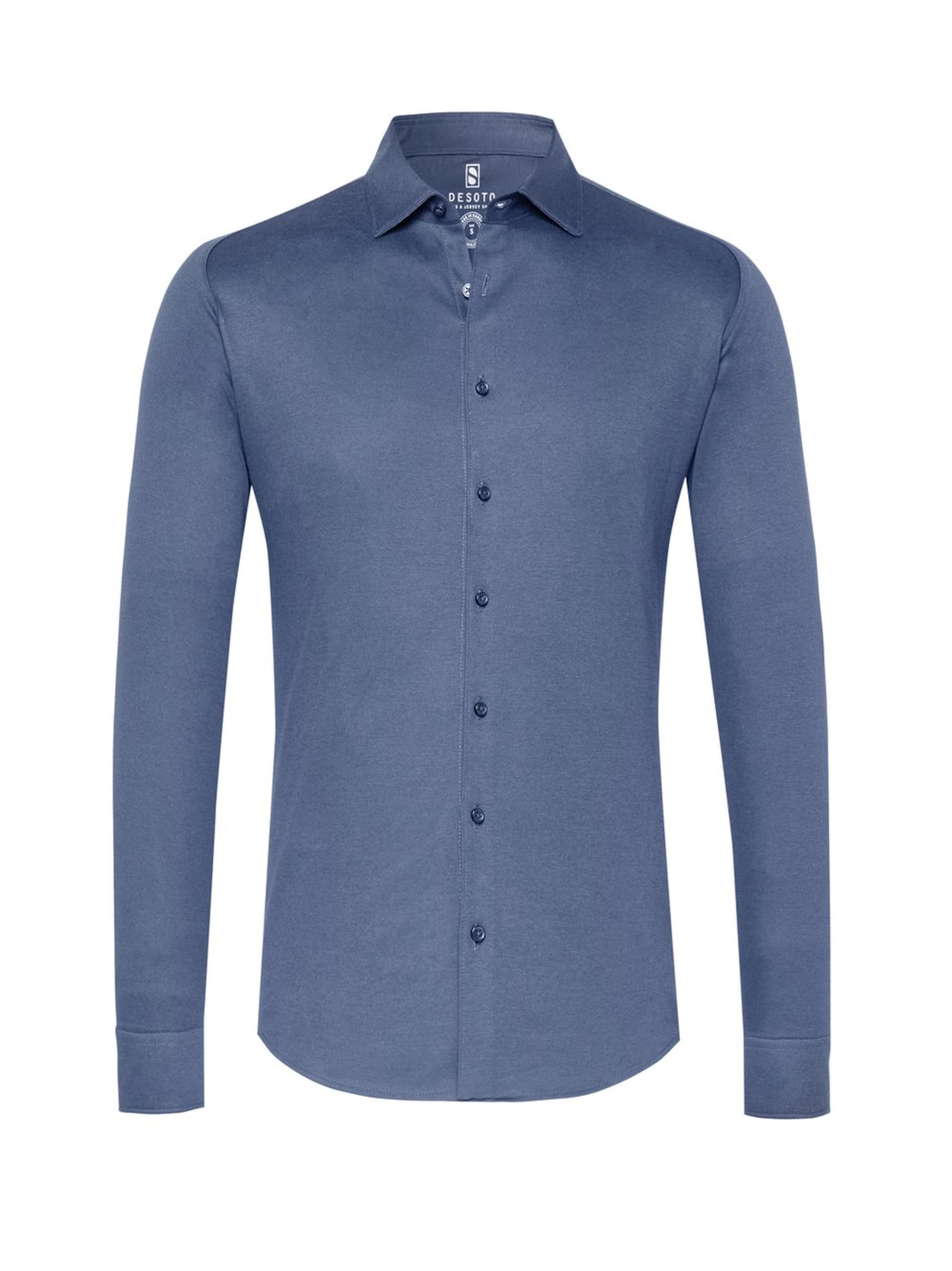 DESOTO Деловая рубашка приталенного кроя синего цвета Slim fit
DESOTO Деловая рубашка приталенного кроя синего цвета Slim fit