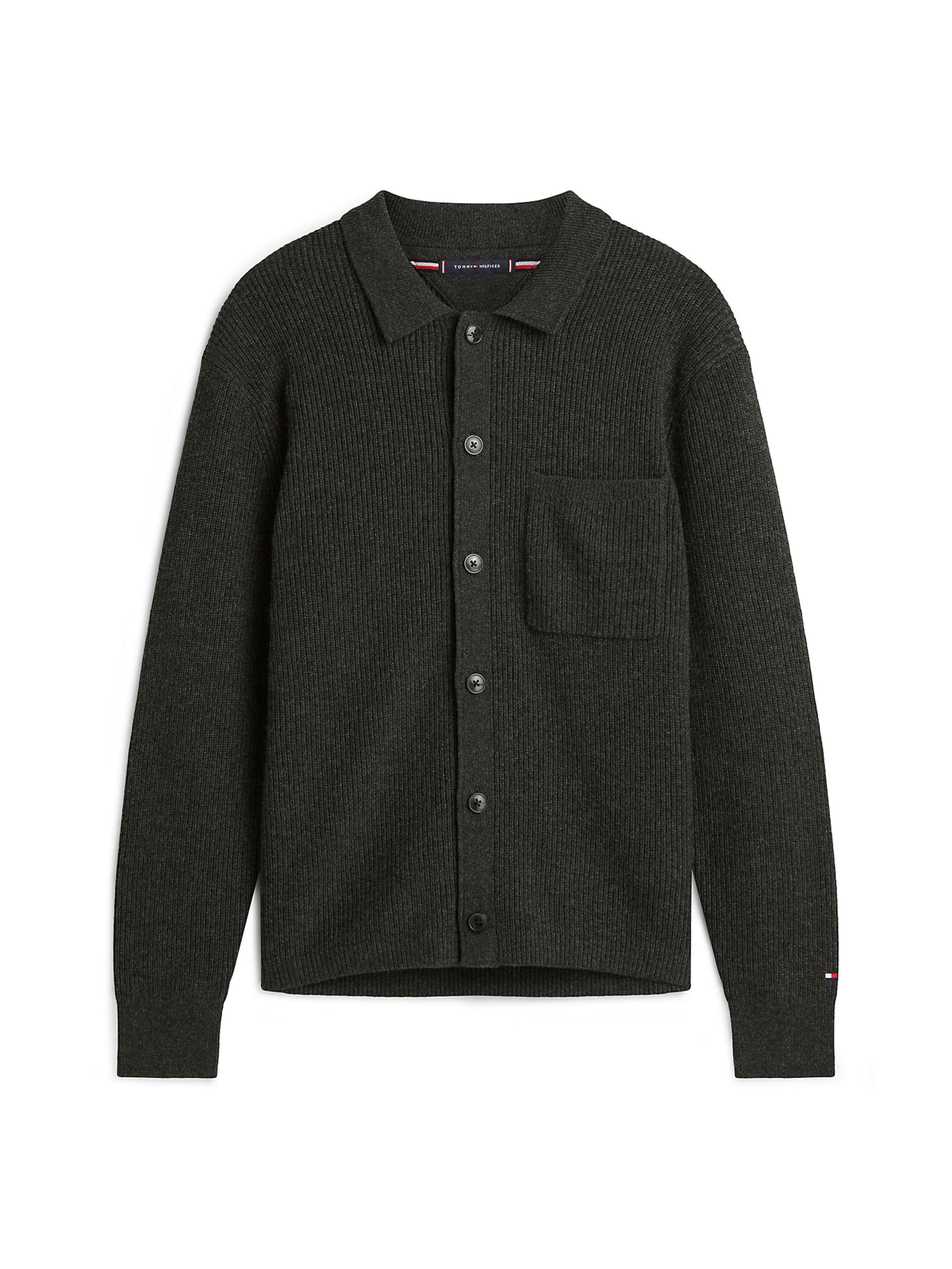 TOMMY HILFIGER Вязаный кардиган в темно-сером цвете
TOMMY HILFIGER Вязаный кардиган в темно-сером цвете