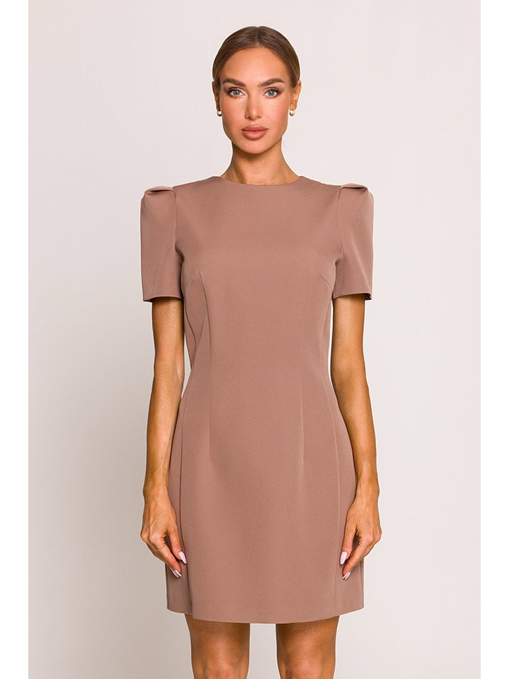 Короткое платье made of emotion, светло-коричневый 
Короткое платье made of emotion, светло-коричневый