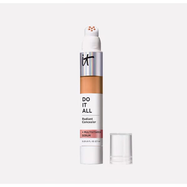 Сияющий консилер со средней и высокой степенью покрытия IT COSMETICS Concealers Do-It-All, TAN NEUTRAL 410
Сияющий консилер со средней и высокой степенью покрытия IT COSMETICS Concealers Do-It-All, TAN NEUTRAL 410