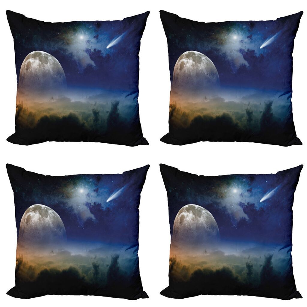 Комплект чехлов на подушки ABAKUHAUS Moon (4 предмета), Full Moon Rising Cloudy, современная двусторонняя цифровая печать, 60 см x 60 см, темно-синий, белый абрикос
Комплект чехлов на подушки ABAKUHAUS Moon (4 предмета), Full Moon Rising Cloudy, современная двусторонняя цифровая печать, 60 см x 60 см, темно-синий, белый абрикос