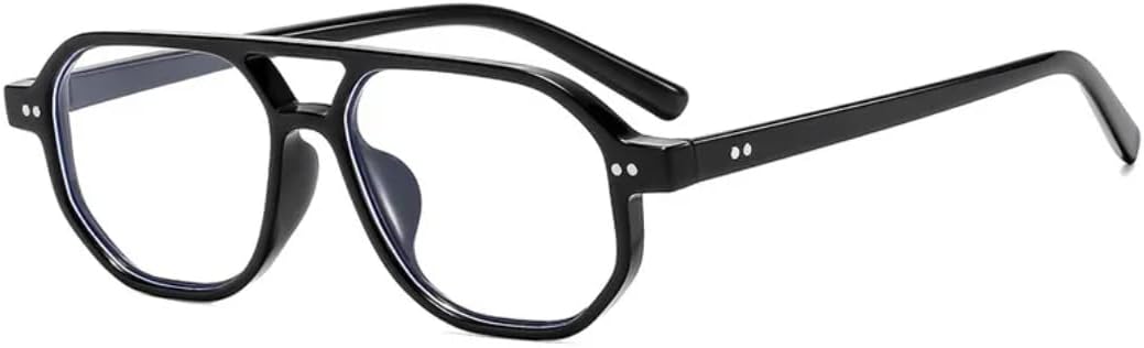 Винтажные женские солнцезащитные очки с двойной перемычкой, модные мужские солнцезащитные очки с заклепками, прозрачные линзы, защита от УФ-излучения UV400 SZVVBKK, Black Clear
Винтажные женские солнцезащитные очки с двойной перемычкой, модные мужские солнцезащитные очки с заклепками, прозрачные линзы, защита от УФ-излучения UV400 SZVVBKK, Black Clear