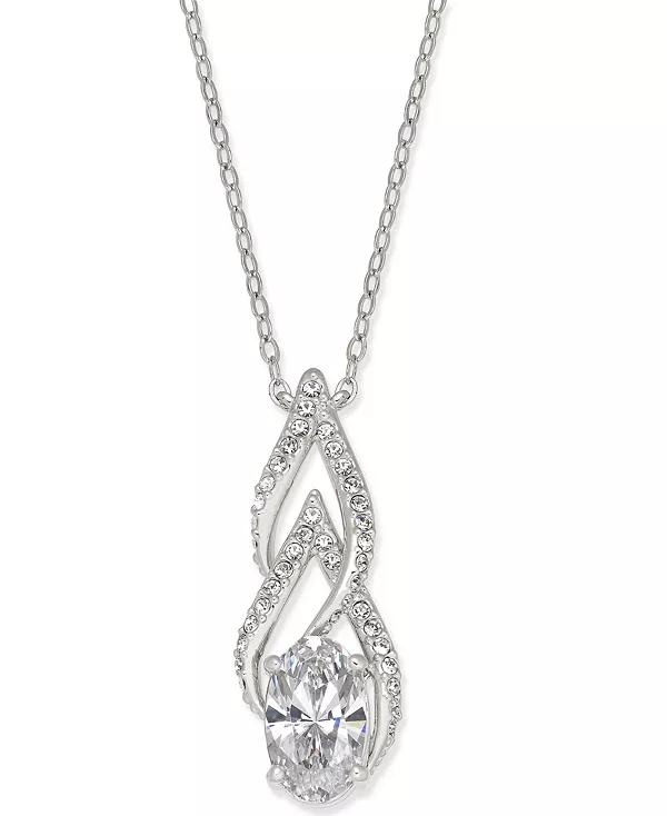 Ожерелье с кулоном из кубического циркония серебристого оттенка, созданное для Macy's Eliot Danori, silver
Ожерелье с кулоном из кубического циркония серебристого оттенка, созданное для Macy's Eliot Danori, silver