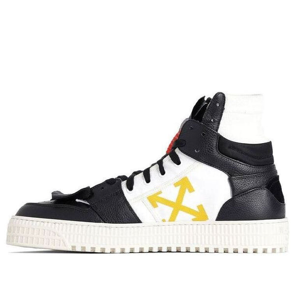 Кроссовки off-court high-top skate shoe black/yellow Off-White, черный 
Кроссовки off-court high-top skate shoe black/yellow Off-White, черный