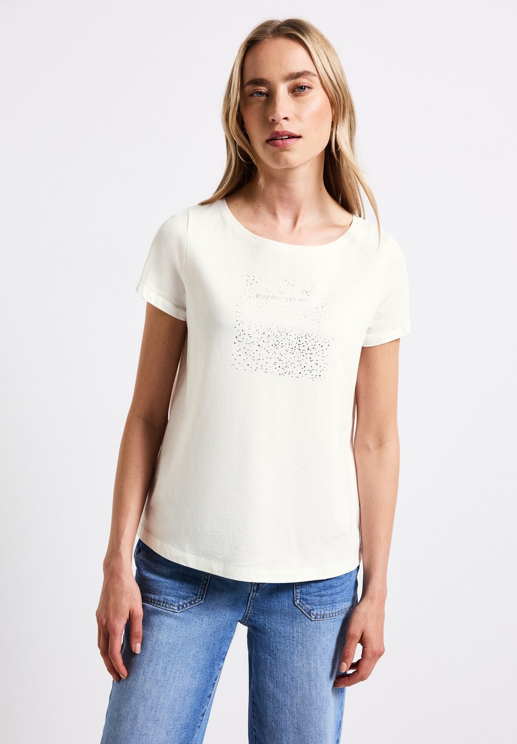 Футболка с принтом MIT FOLIEN-PRINT Street One, кремовый
Футболка с принтом MIT FOLIEN-PRINT Street One, кремовый