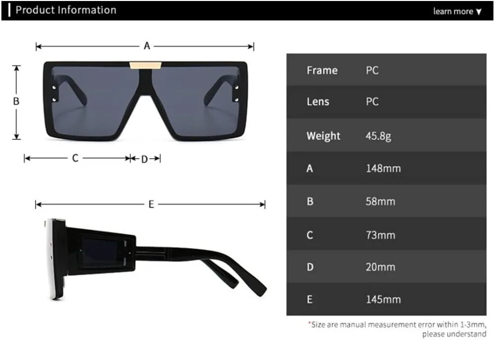 Солнцезащитные очки-маска с козырьком для женщин и мужчин, большие ветрозащитные панк-очки, защитные очки в крупной оправе, спортивные очки UV400 generic, Black
Солнцезащитные очки-маска с козырьком для женщин и мужчин, большие ветрозащитные панк-очки, защитные очки в крупной оправе, спортивные очки UV400 generic, Black