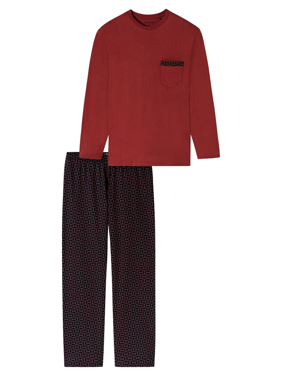 Длинная пижама SCHIESSER Comfort Nightwear, темно-красный
Длинная пижама SCHIESSER Comfort Nightwear, темно-красный