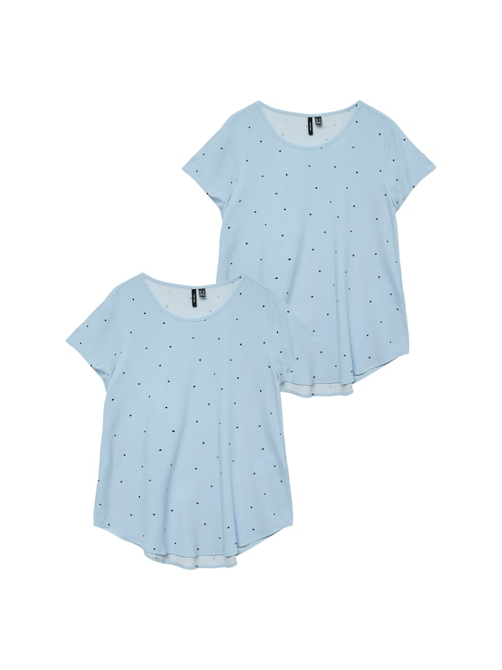Vero Moda Комплект из 2 повседневных блузок и рубашек с круглым вырезом, синего цвета
Vero Moda Комплект из 2 повседневных блузок и рубашек с круглым вырезом, синего цвета