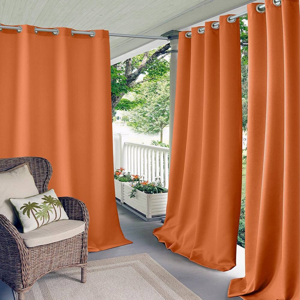 Elrene Home Fashions Connor Твердые занавески для окон в помещении и на улице, оранжевый
Elrene Home Fashions Connor Твердые занавески для окон в помещении и на улице, оранжевый