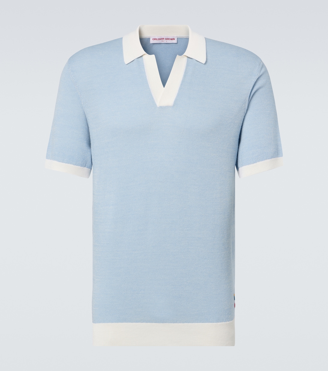 Поло из шерсти и хлопка Horton Orlebar Brown, River Blue/White Sand
Поло из шерсти и хлопка Horton Orlebar Brown, River Blue/White Sand