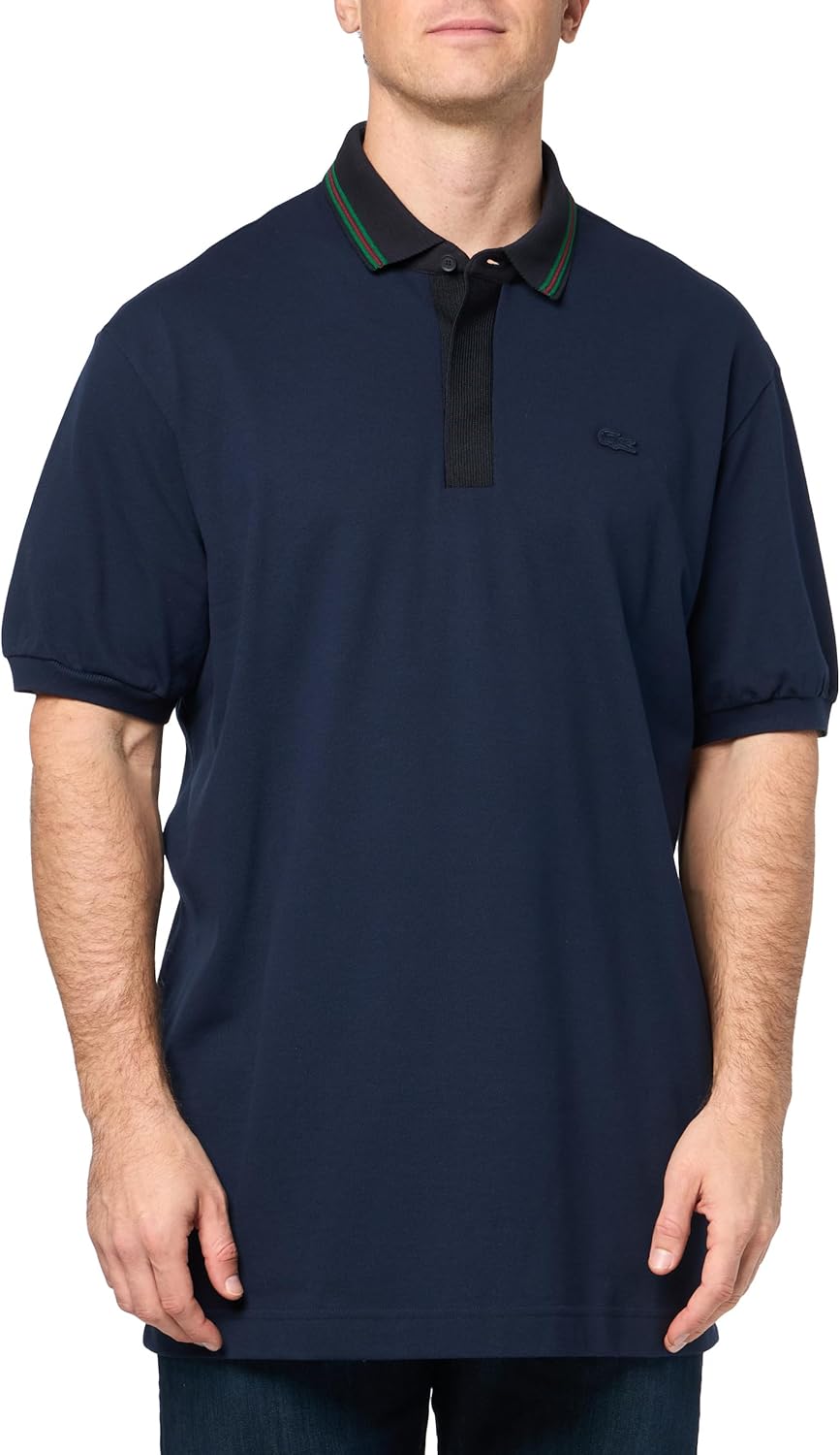 Lacoste мужская поло Big Paris с коротким рукавом, классический крой, контрастный воротник, Navy Blue, Синий, Lacoste мужская поло Big Paris с коротким рукавом, классический крой, контрастный воротник, Navy Blue
Lacoste мужская поло Big Paris с коротким рукавом, классический крой, контрастный воротник, Navy Blue, Синий, Lacoste мужская поло Big Paris с коротким рукавом, классический крой, контрастный воротник, Navy Blue