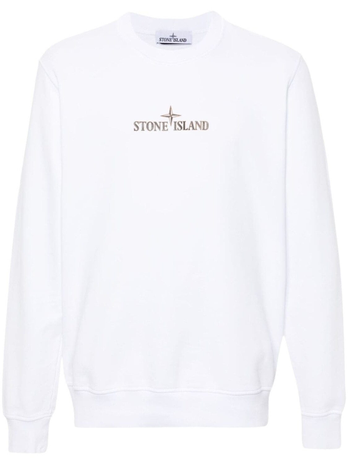 Stone Island толстовка с логотипом, белый 
Stone Island толстовка с логотипом, белый