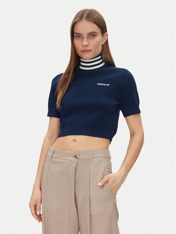 Облегающий свитер с высоким воротом JC7680 Adidas, синий
Облегающий свитер с высоким воротом JC7680 Adidas, синий