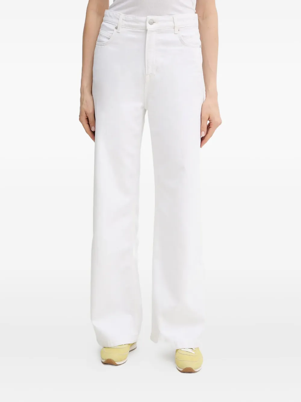 Джинсы с нашивкой-логотипом BOSS, белый 
Джинсы с нашивкой-логотипом BOSS, белый