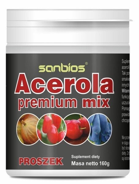Диетическая добавка Sanbios Acerola Premium Mix 160 г в порошке
Диетическая добавка Sanbios Acerola Premium Mix 160 г в порошке