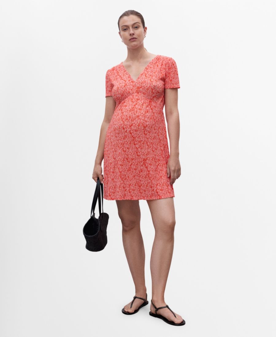Женское короткое платье с цветочным принтом MANGO, Coral Red
Женское короткое платье с цветочным принтом MANGO, Coral Red