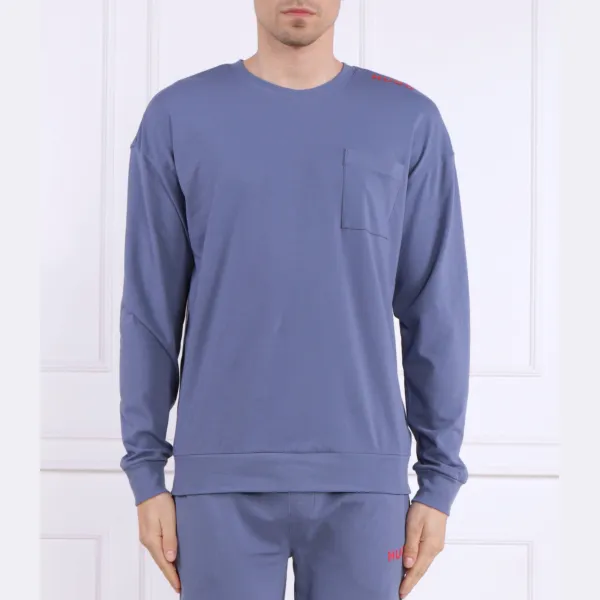 Лонгслив с надписью стандартной посадки. Hugo, синий
Лонгслив с надписью стандартной посадки. Hugo, синий