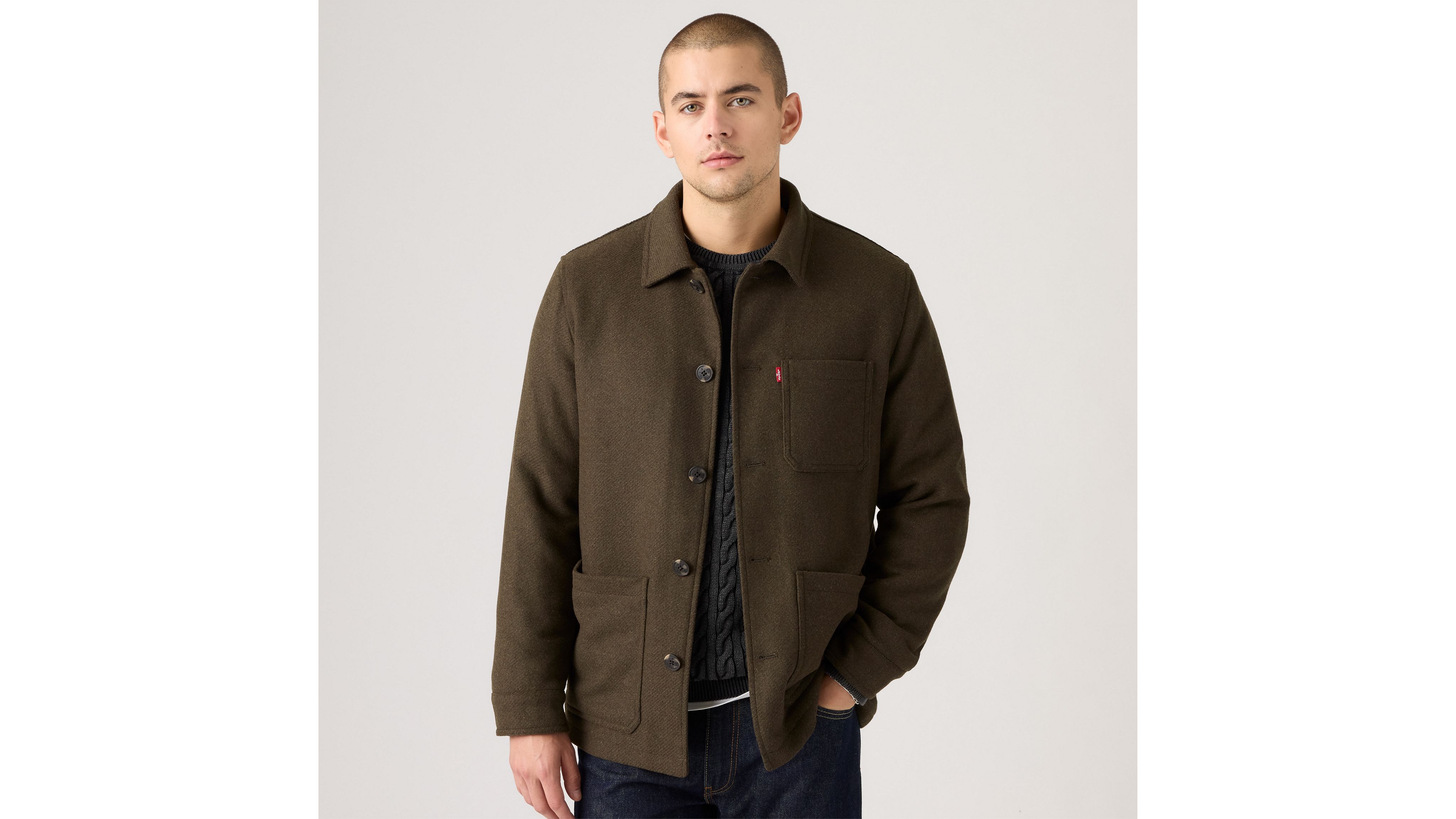 Куртка из шерстяной смеси для повседневных дел Levi's, Olive - Black
Куртка из шерстяной смеси для повседневных дел Levi's, Olive - Black