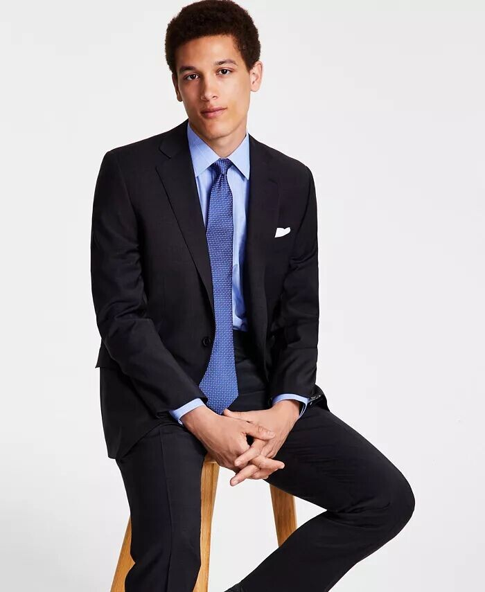 Мужской пиджак классического кроя из смесовой шерсти стрейч Brooks Brothers, серый 
Мужской пиджак классического кроя из смесовой шерсти стрейч Brooks Brothers, серый