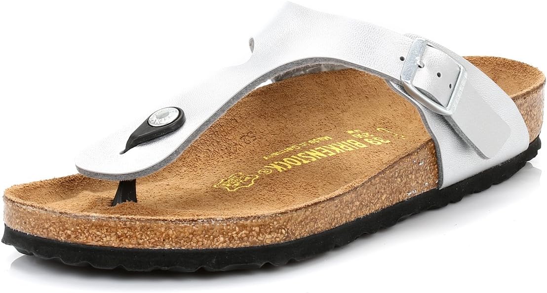 Сандалии-вьетнамки Birkenstock Gizeh унисекс для взрослых, серебро
Сандалии-вьетнамки Birkenstock Gizeh унисекс для взрослых, серебро