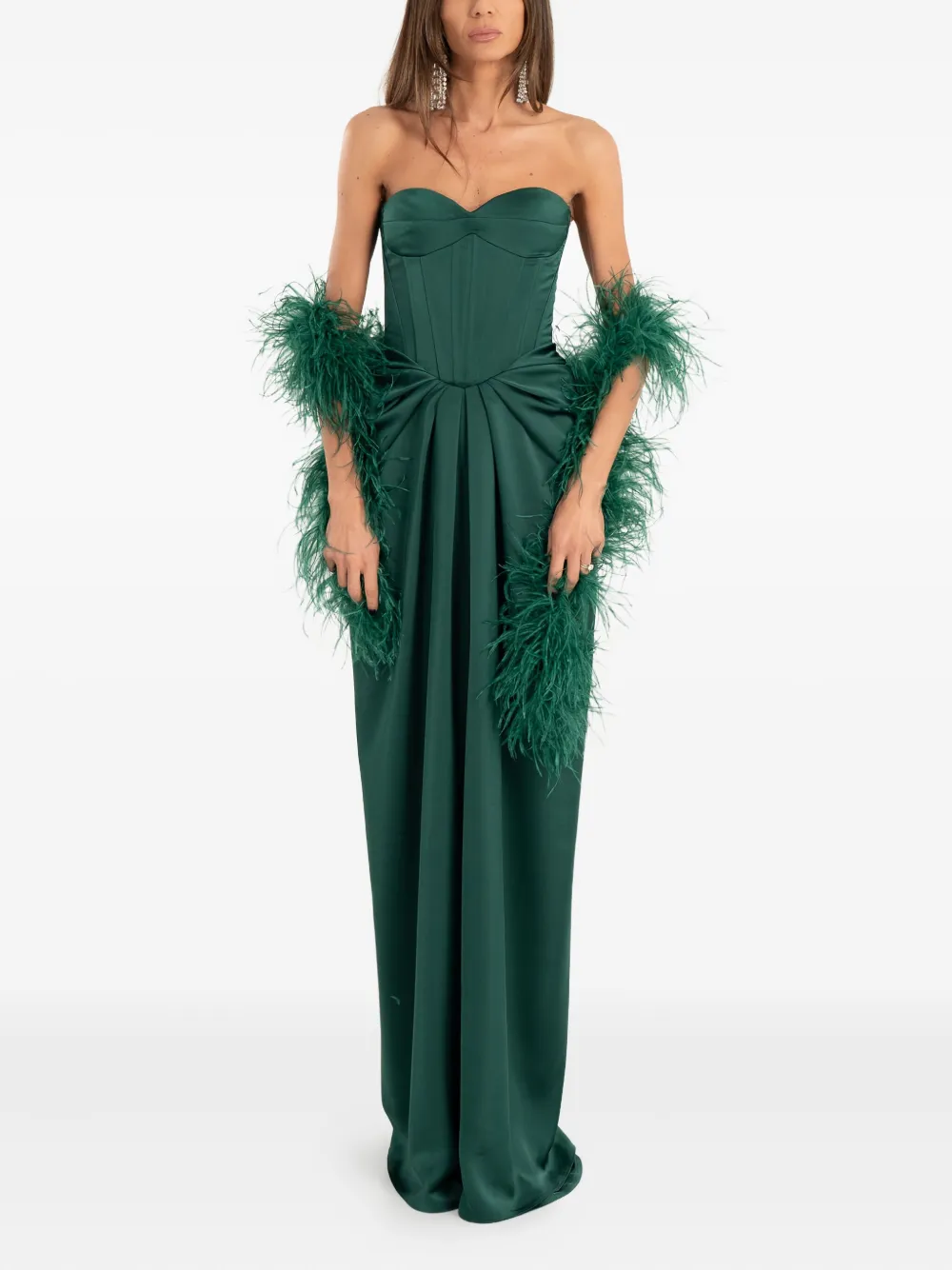 Макси-платье без бретелек Ana Radu, зеленый
Макси-платье без бретелек Ana Radu, зеленый