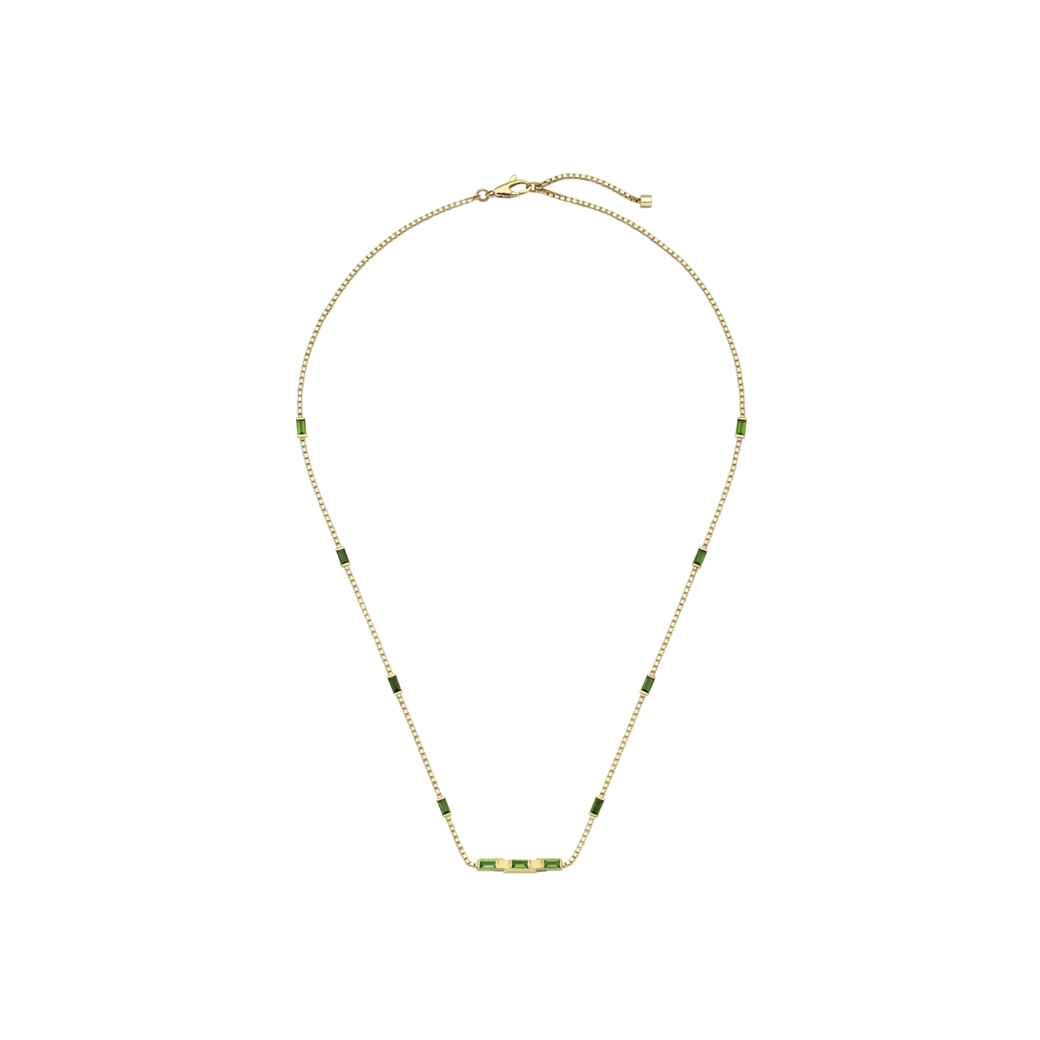 Колье Gucci Love из желтого золота и зеленого турмалина
Колье Gucci Love из желтого золота и зеленого турмалина