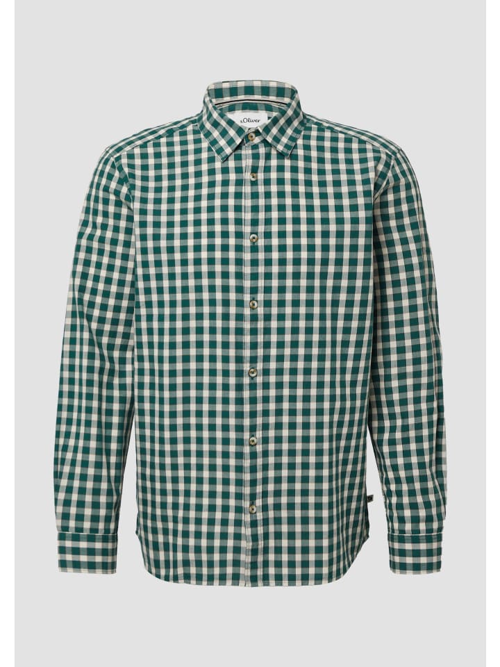 Рубашка 79N6_оливково-зеленого цвета s.Oliver
Рубашка 79N6_оливково-зеленого цвета s.Oliver