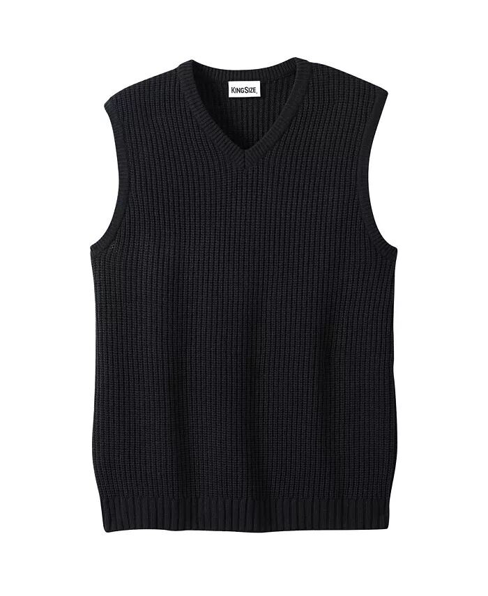Вязаный жилет с V-образным вырезом Big & Tall Shaker KingSize, черный
Вязаный жилет с V-образным вырезом Big & Tall Shaker KingSize, черный