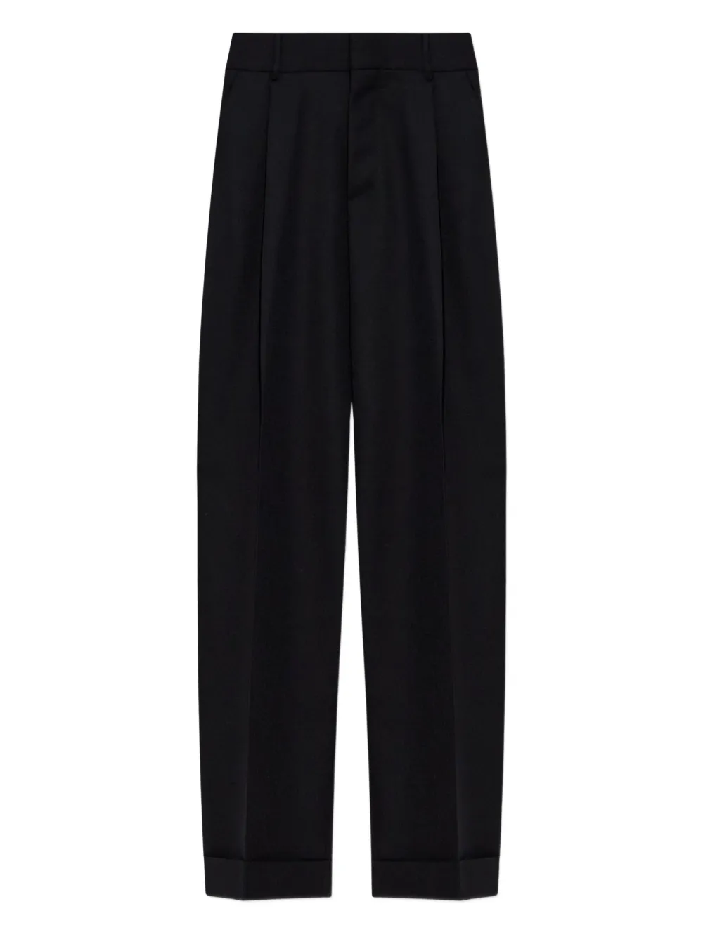 Шерстяные брюки со складками DSQUARED2, черный 
Шерстяные брюки со складками DSQUARED2, черный