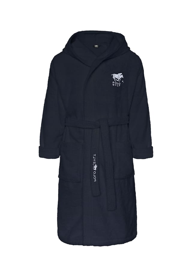 Халат с поясом с логотипом и накладными карманами Polo Sylt, цвет 19-4010 total eclipse
Халат с поясом с логотипом и накладными карманами Polo Sylt, цвет 19-4010 total eclipse