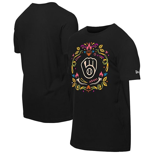 Мужская черная футболка milwaukee brewers d _a de los muertos washed oversized New Era
Мужская черная футболка milwaukee brewers d _a de los muertos washed oversized New Era