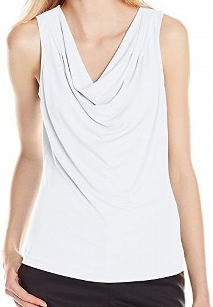 Женская блузка без рукавов с воротником-хомут от Calvin Klein, White
Женская блузка без рукавов с воротником-хомут от Calvin Klein, White