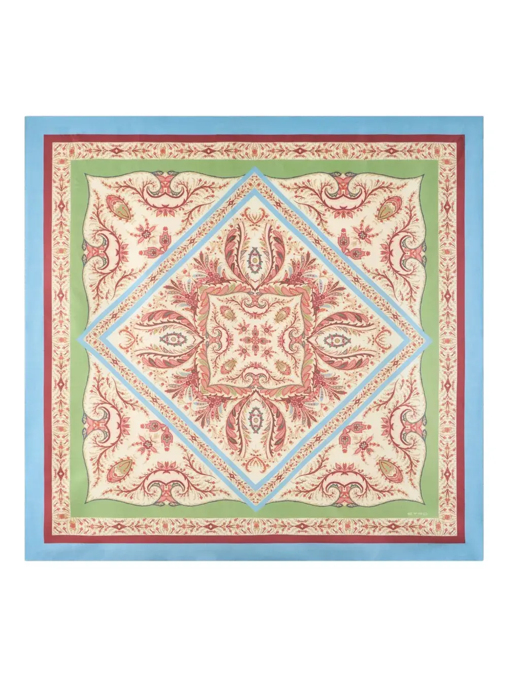 Шелковый платок с принтом пейсли ETRO, зеленый
Шелковый платок с принтом пейсли ETRO, зеленый