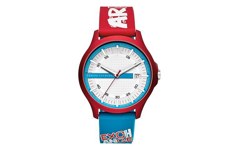 Наручные часы AE с кварцевым механизмом, силиконовым ремешком и белым циферблатом, мужские часы ARMANI EXCHANGE
Наручные часы AE с кварцевым механизмом, силиконовым ремешком и белым циферблатом, мужские часы ARMANI EXCHANGE