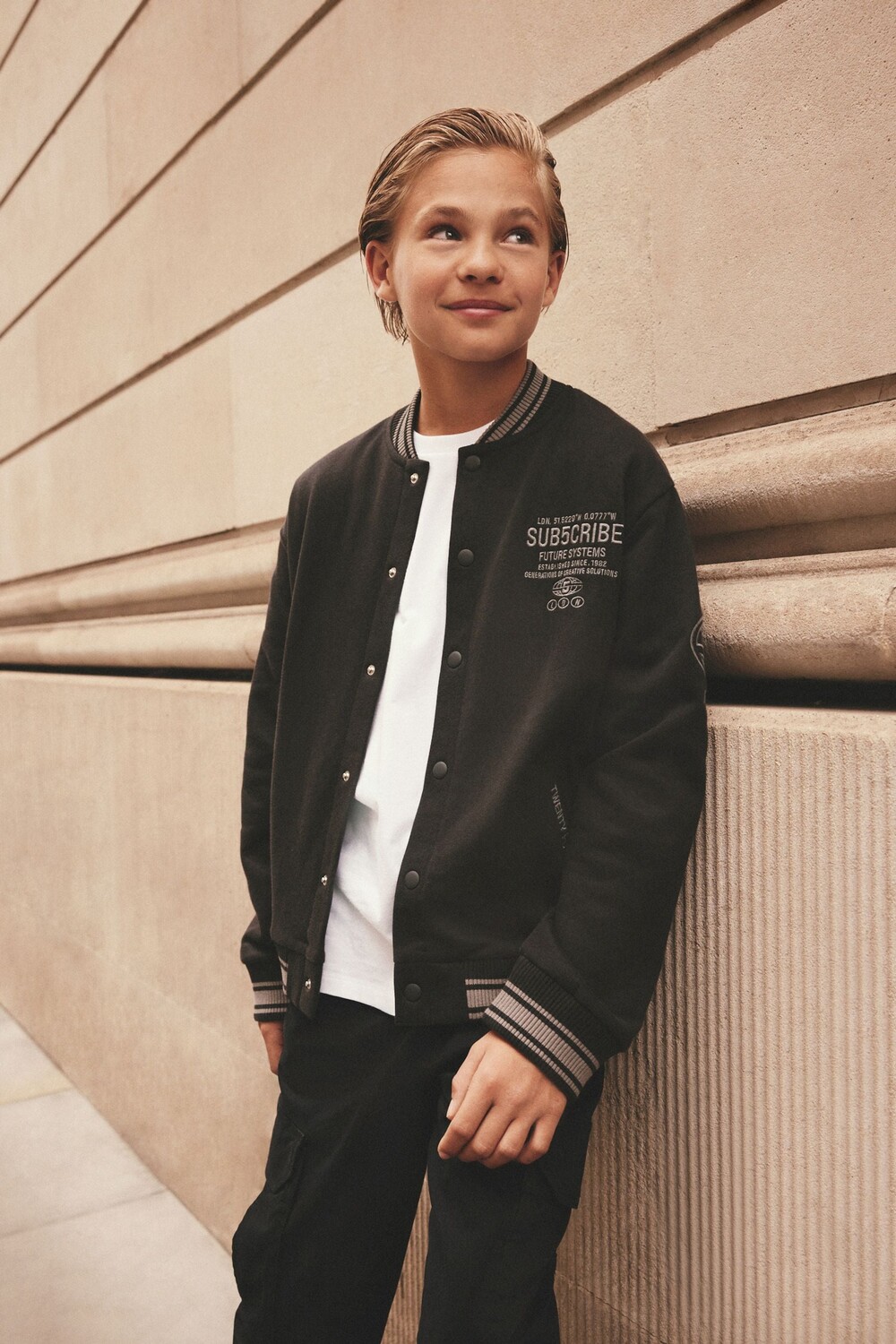 Подписаться на университетскую куртку бомбер (3 16 лет) Next, черный
Подписаться на университетскую куртку бомбер (3 16 лет) Next, черный