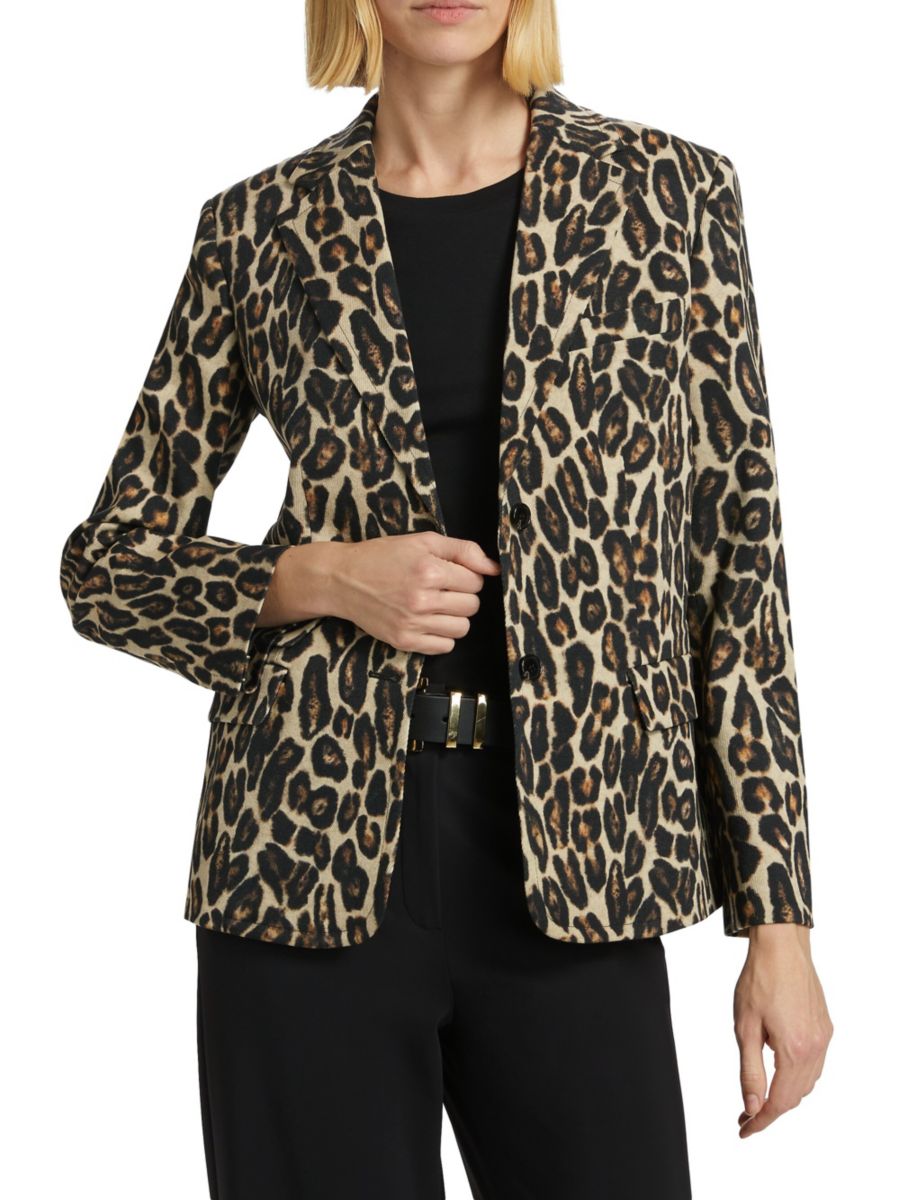 Шерстяной пиджак с леопардовым принтом на двух пуговицах Theory, цвет Beige Multicolor
Шерстяной пиджак с леопардовым принтом на двух пуговицах Theory, цвет Beige Multicolor