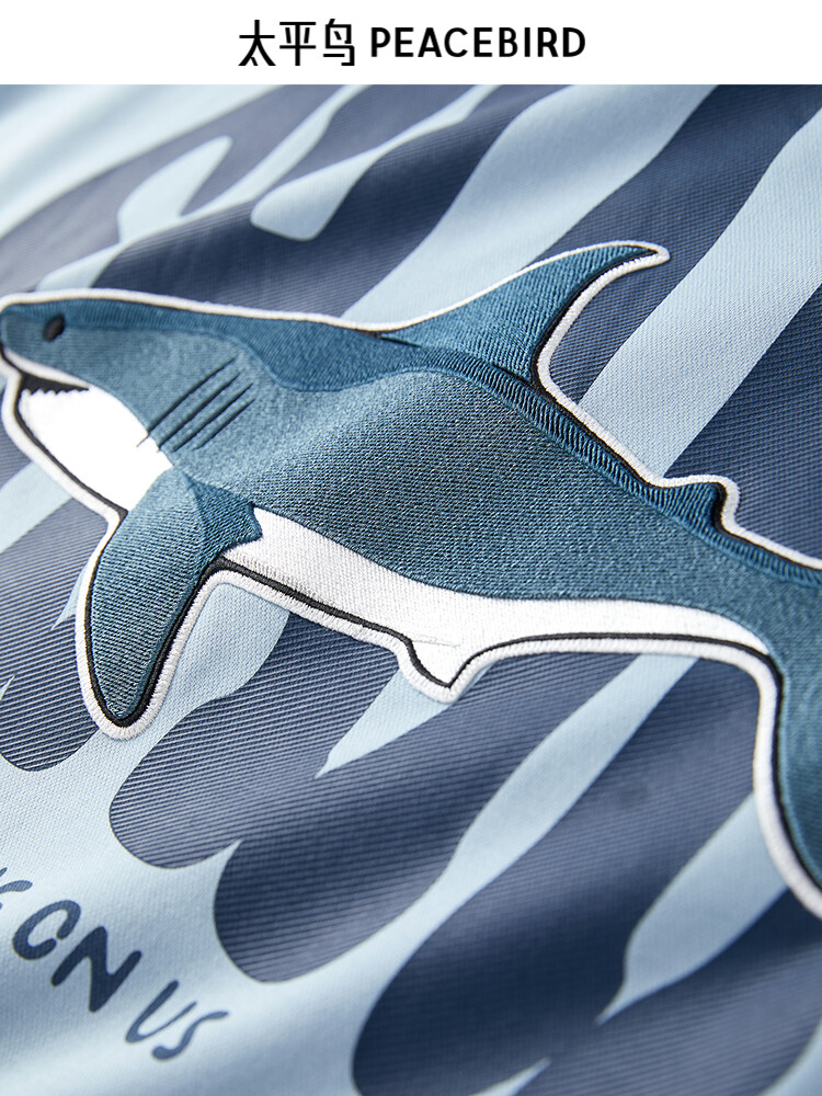 Мужская футболка Peacebird с короткими рукавами и вышивкой, синий
Мужская футболка Peacebird с короткими рукавами и вышивкой, синий