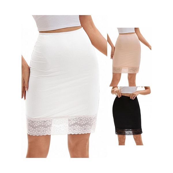 3 упаковки женских полукомбинаций с кружевной отделкой, антистатик, длина до колена Inspire Chic, White Black Beige
3 упаковки женских полукомбинаций с кружевной отделкой, антистатик, длина до колена Inspire Chic, White Black Beige