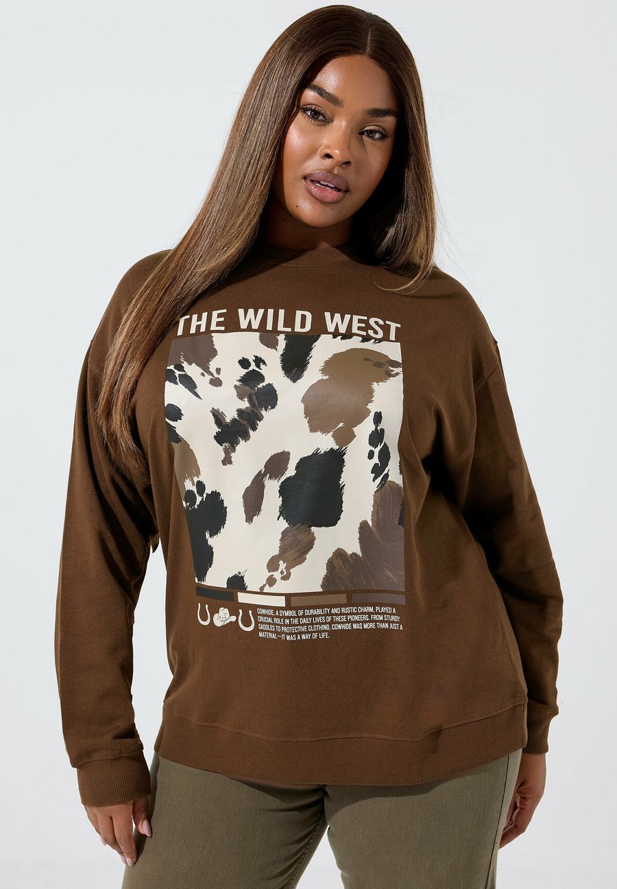 Толстовка Yours Clothing Sweatshirt, Brown
Толстовка Yours Clothing Sweatshirt, Brown