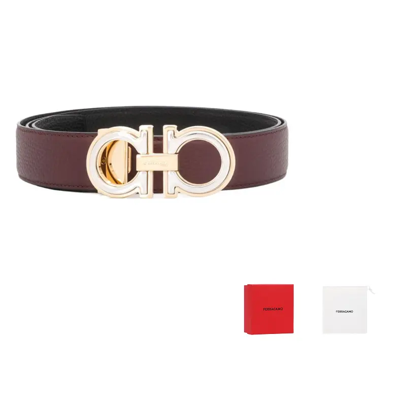 Ferragamo Кожаный ремень с пряжкой Gancini, Burgundy
Ferragamo Кожаный ремень с пряжкой Gancini, Burgundy