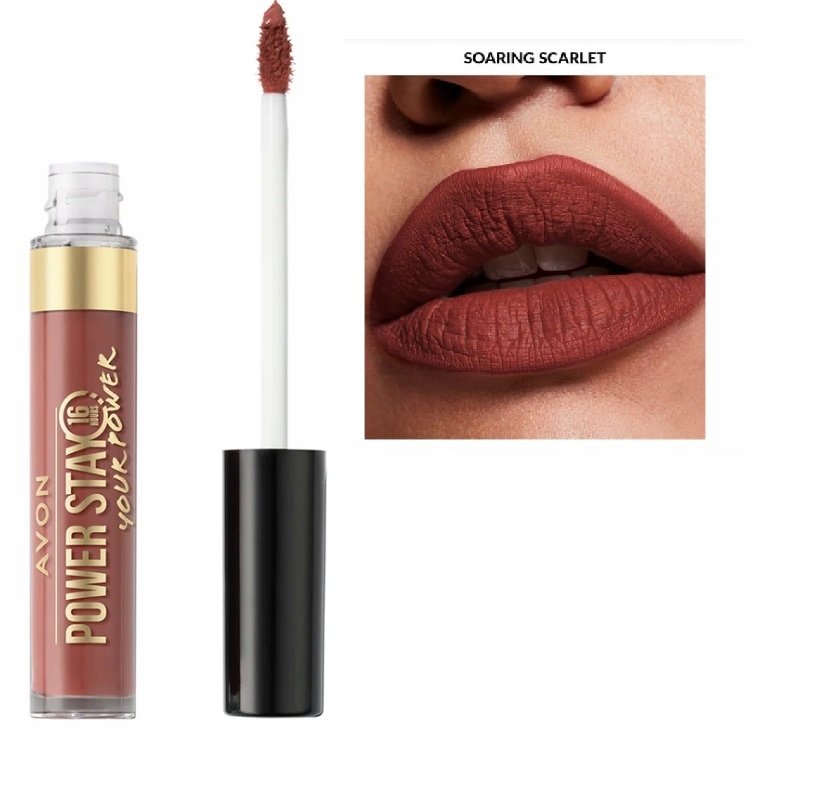 Стойкая матовая жидкая губная помада AVON Power Stay SOARING SCARLET, водостойкая
Стойкая матовая жидкая губная помада AVON Power Stay SOARING SCARLET, водостойкая