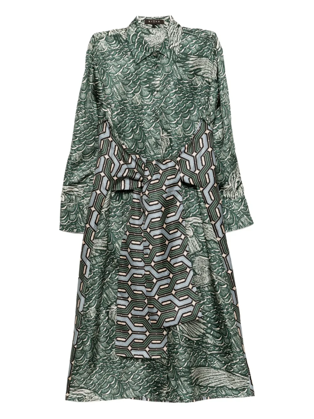 Платье из шелка с принтом Biyan, зеленый
Платье из шелка с принтом Biyan, зеленый