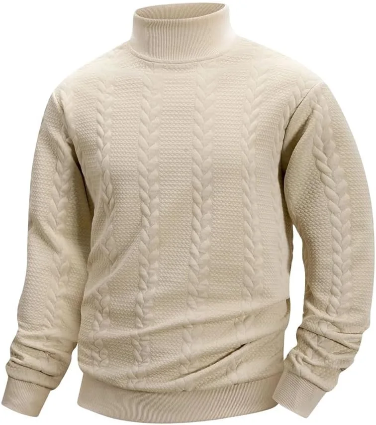 Мужской свитер в ретро-стиле с круглым вырезом
Мужской свитер в ретро-стиле с круглым вырезом