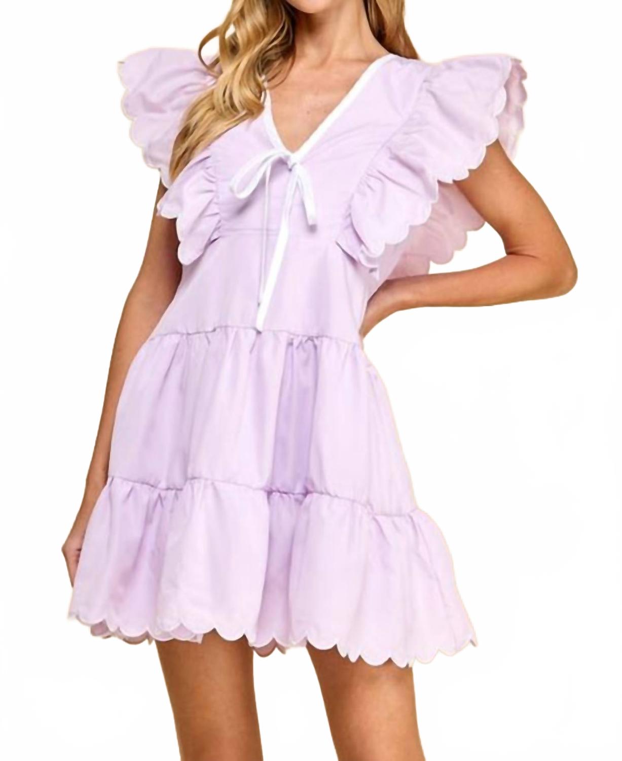 Фиолетовое мини-платье Фиби TCEC
Фиолетовое мини-платье Фиби TCEC