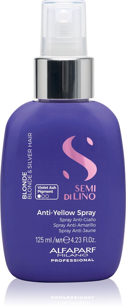 Полудилиновый спрей против желтизны для светлых и осветленных волос Alfaparf Milano, 125 мл
Полудилиновый спрей против желтизны для светлых и осветленных волос Alfaparf Milano, 125 мл