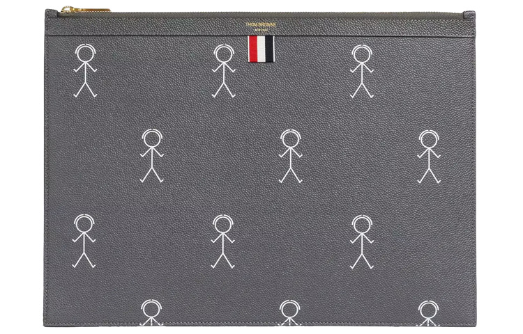 Кожаный клатч на молнии с текстурой гальки малый мужской тёмно-серый THOM BROWNE
Кожаный клатч на молнии с текстурой гальки малый мужской тёмно-серый THOM BROWNE